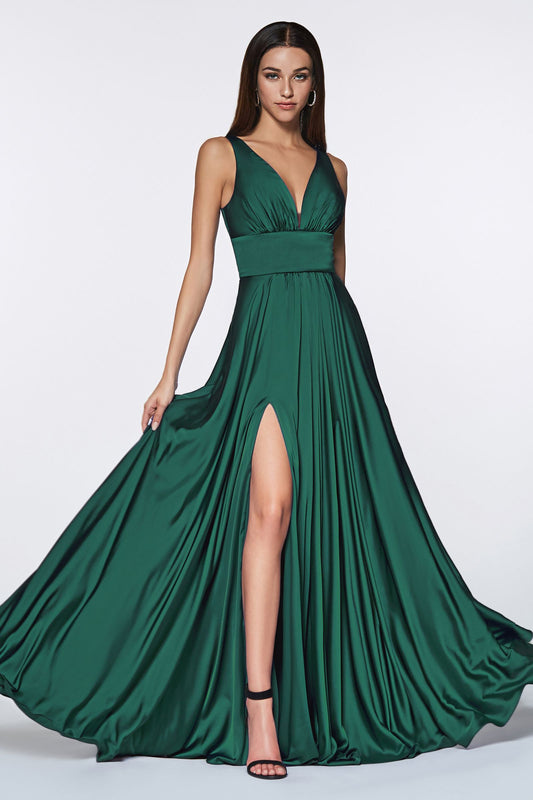 Satin Sleeveless A-line Bridesmaid Dress