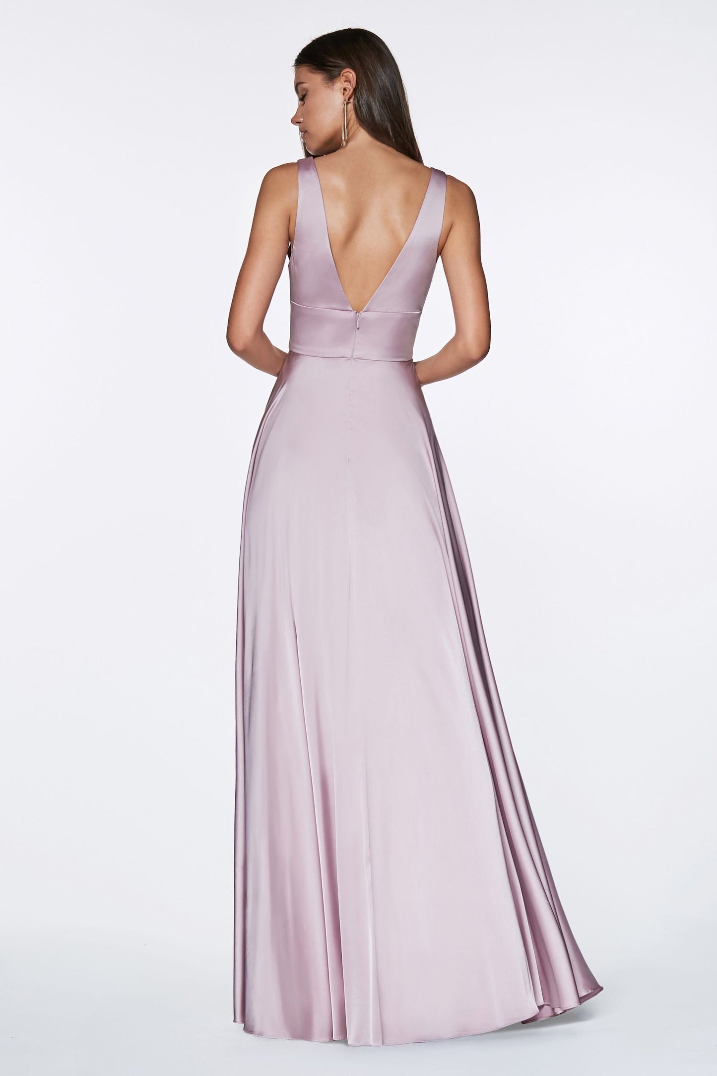 Satin Sleeveless A-line Bridesmaid Dress