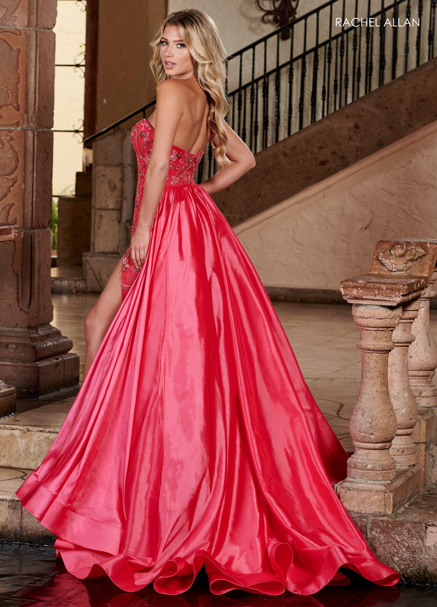 Strapless Fit & Flare Pageant Dress