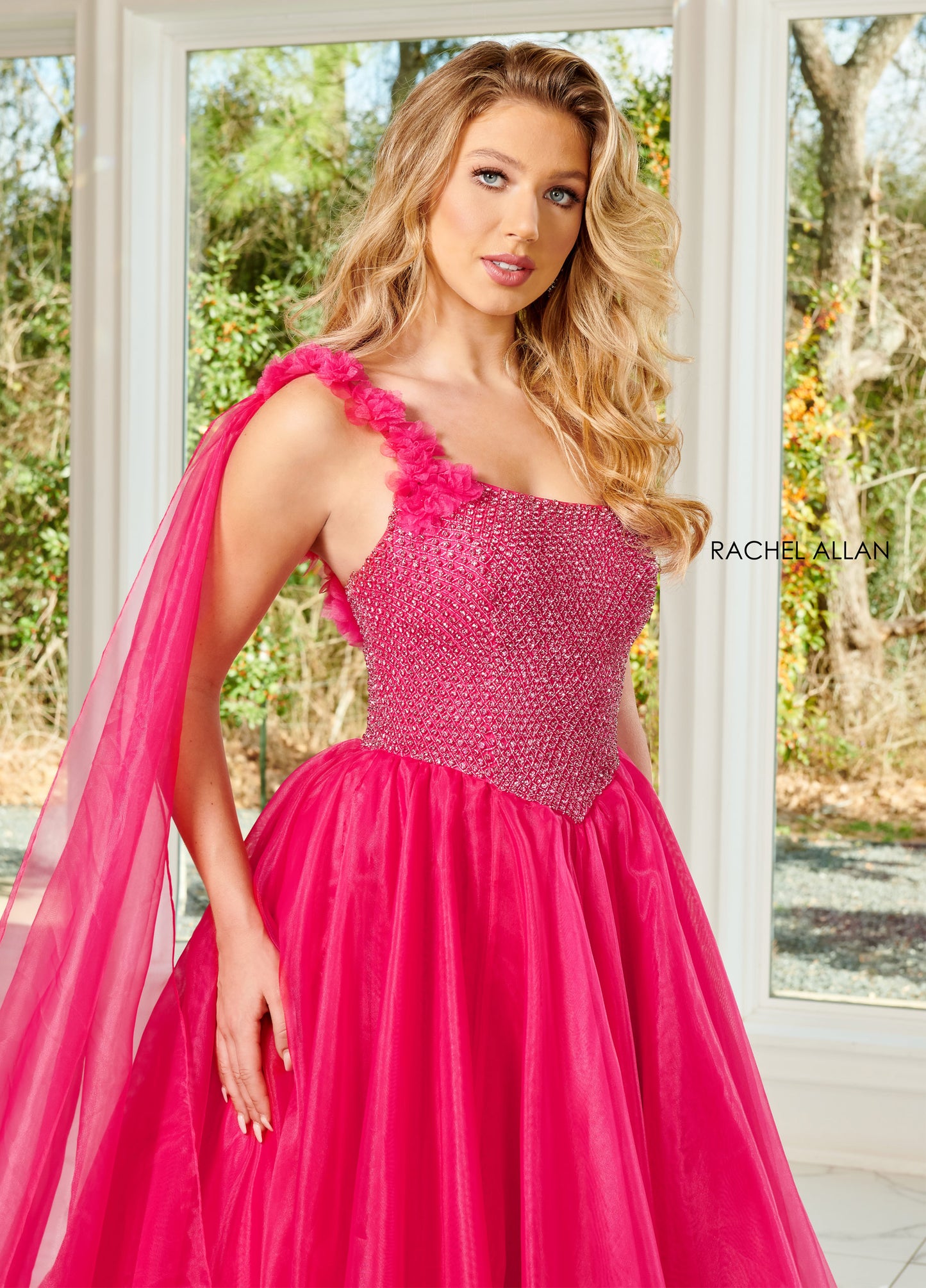 One Shoulder A-line Pageant Dresses